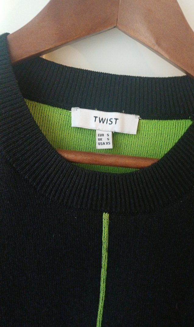 Kemerli Siyah Kadın Sweatshirt - Görsel 2