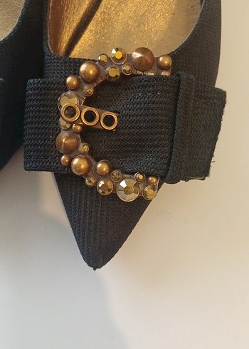 İpekyol Altın Tokalı Yılan Desenli Topuklu Kadın Ayakkabı - Görsel 3