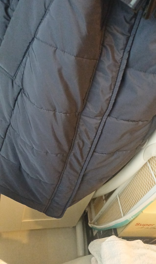 Kemerli Lacivert Kadın Uzun Kışlık Mont - Görsel 3