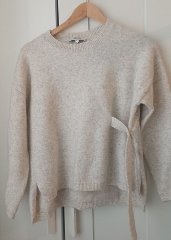 Ecru Örgü Kadın Yün Kazak - Görsel 7