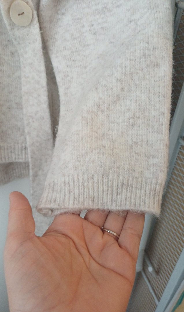 Ecru Örgü Kadın Yün Kazak - Görsel 5