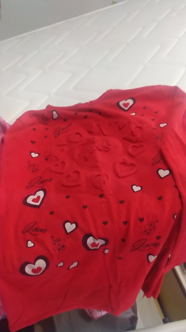 Kız Çocuk Pembe Baskılı Uzun Kollu Tişört ikili fiyattir - Görsel 2