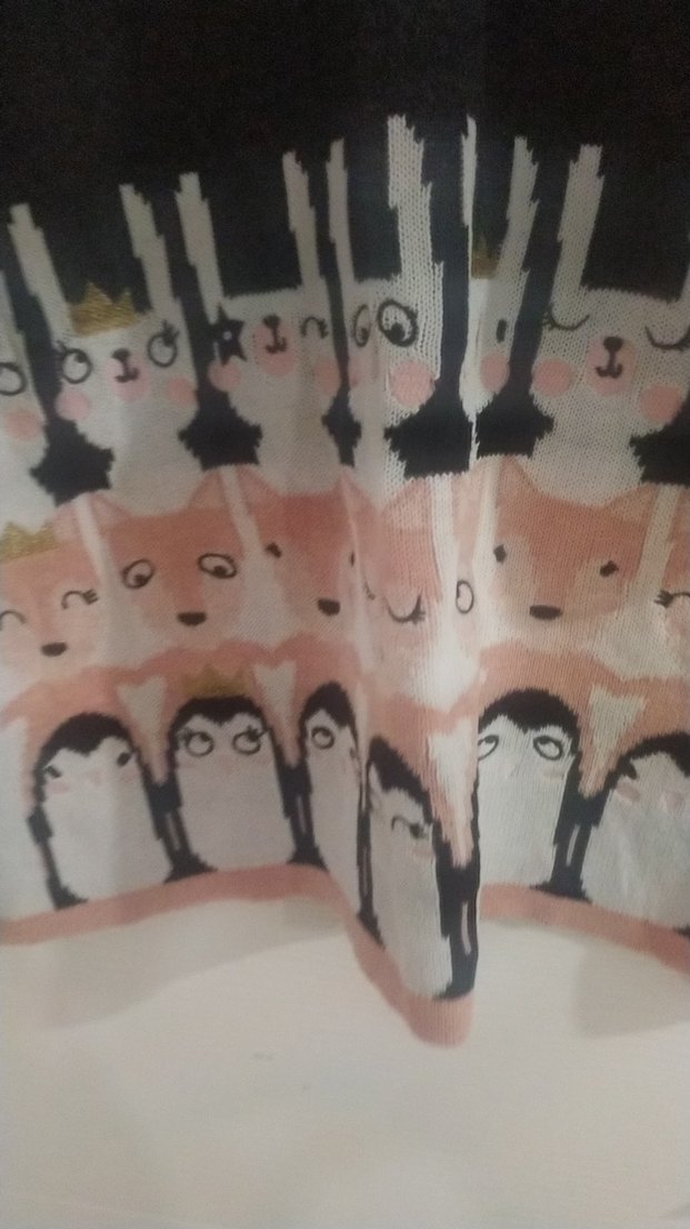 Uzun Kollu Baskılı Kız Elbisesi - Görsel 3