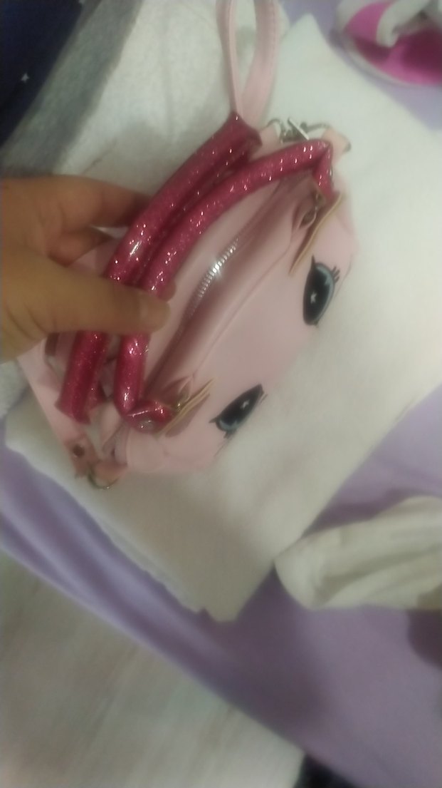 Pembe Kedi Desenli Kız Çanta - Görsel 2