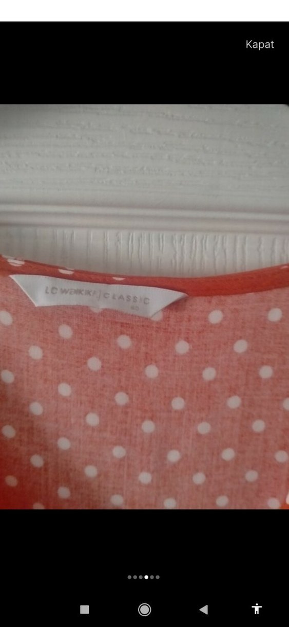 Puantiyeli kısa Kollu Kadın Elbise - Görsel 3