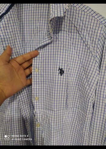 Mavi Ekose Pamuklu Kadın Gömlek - Görsel 2