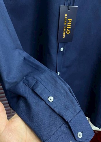Lacivert Erkek Polo Uzun Kollu Gömlek - Görsel 4