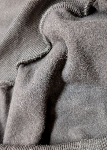 Siyah Erkek Sweatshirt, Bisiklet Yaka, Rahat Kesim - Görsel 5