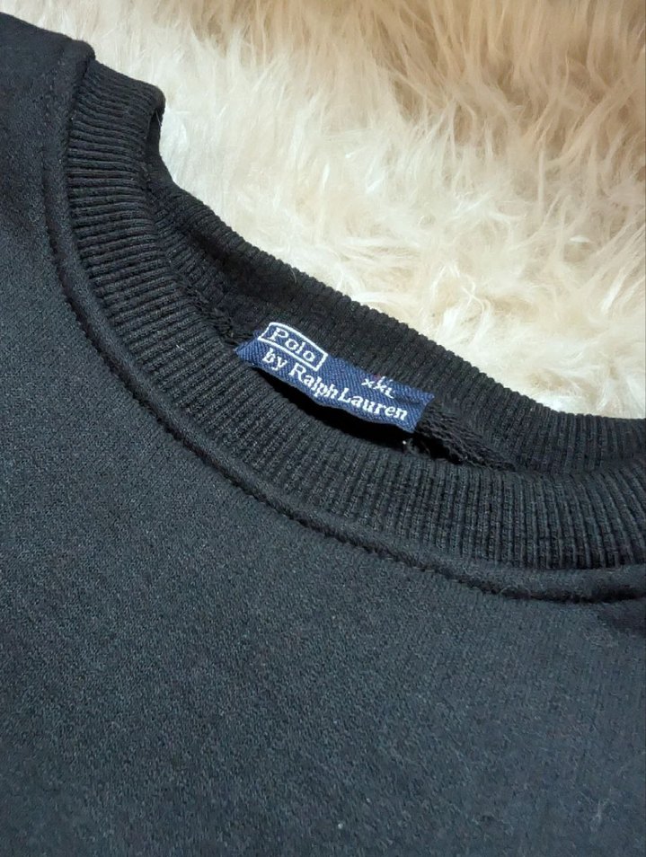 Siyah Erkek Sweatshirt, Bisiklet Yaka, Rahat Kesim - Görsel 4