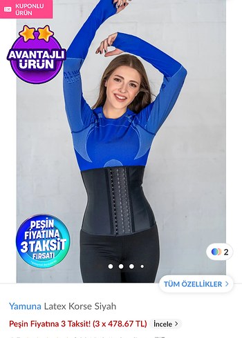 Yamuna Siyah Latex Hemşirelik Korsesi
