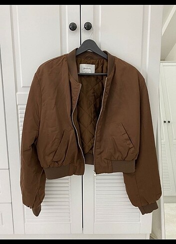 Bomber crop ceket 