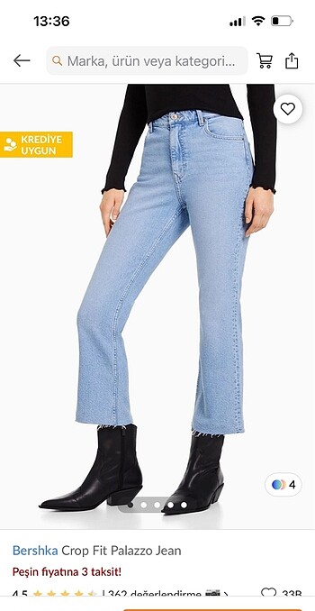 Bershka celp fit palazza jean