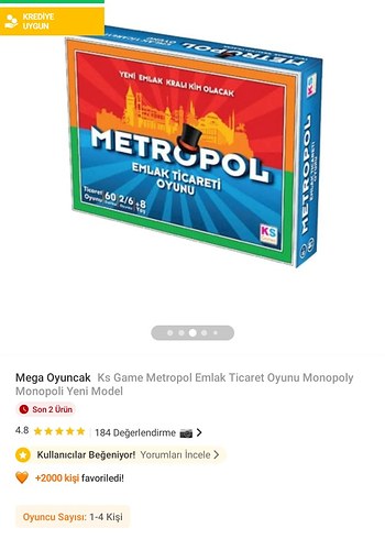 KS Game Metropol Emlak Ticaret Oyunu Monopoly