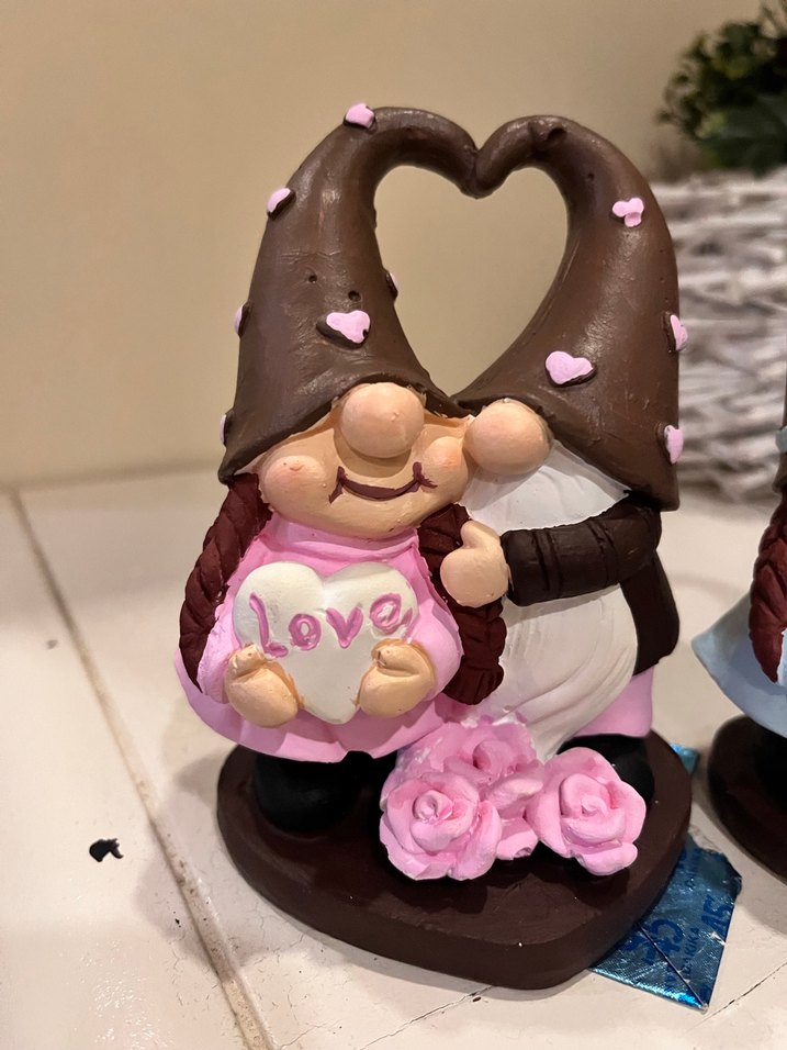 Kalpli Şapkalı Sevimli Figürin Çift - Görsel 3