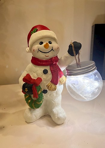 Renkli Noel Temalı Kardan Adam Biblo - Görsel 3