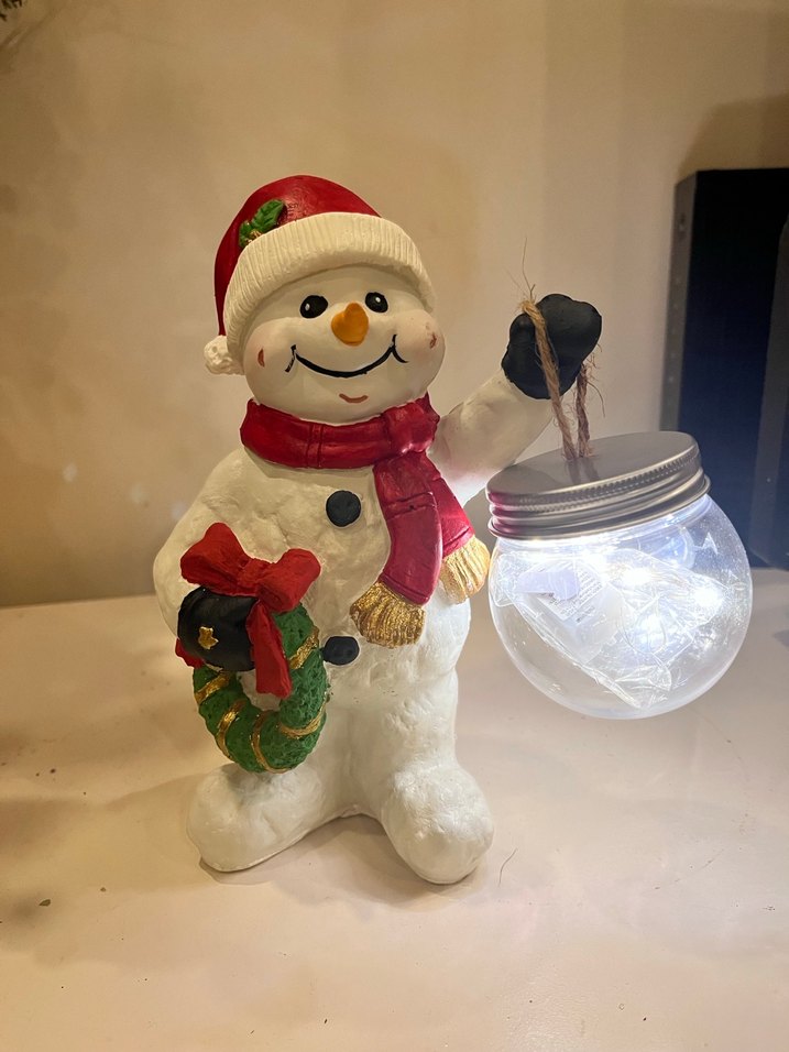 Renkli Noel Temalı Kardan Adam Biblo - Görsel 3