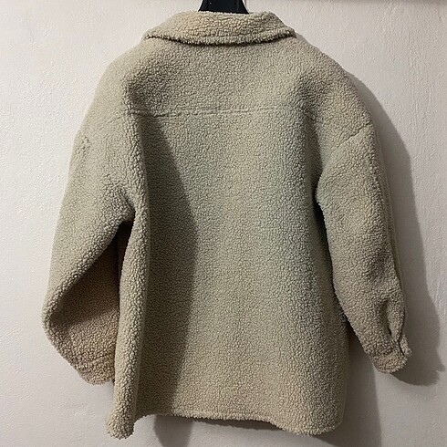 m Beden camel Renk pull & bear kadın peluş mont ceket