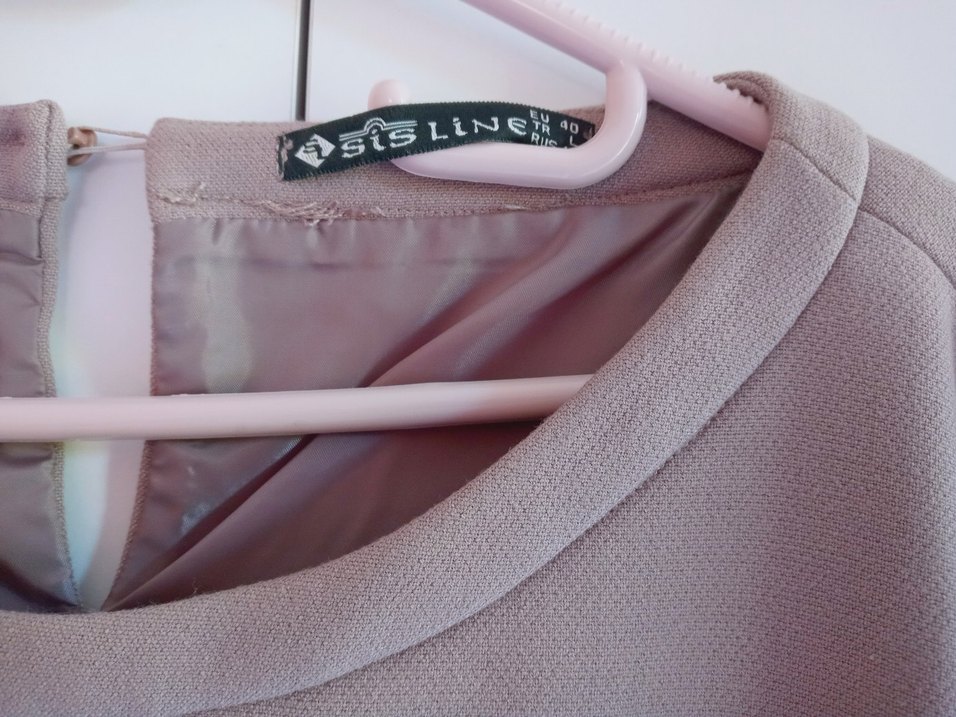 elbise astarlı etekleri işleme detaylı - Görsel 5