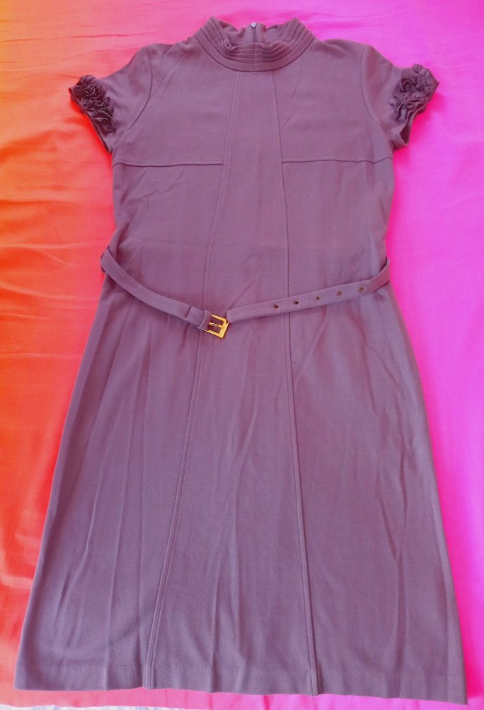 Mor Kemerli Elbise - Görsel 4