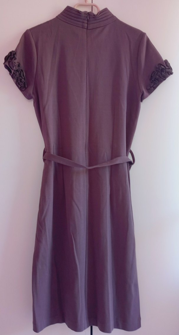 Mor Kemerli Elbise - Görsel 2