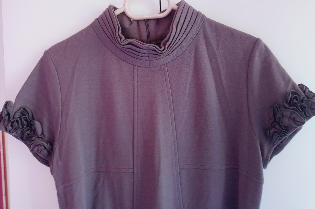 Mor Kemerli Elbise - Görsel 3