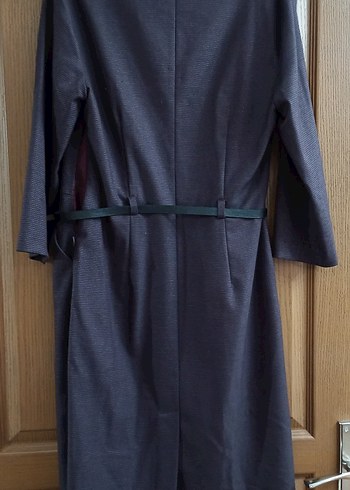 Kahverengi Kemerli Midi Kadın Elbise - Görsel 2