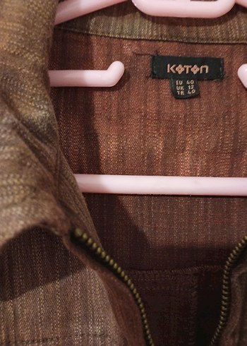 Kahverengi Kemerli Kadın Ceket vintage - Görsel 2