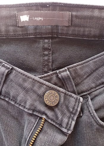 Levis Koyu Gri Denim Legging