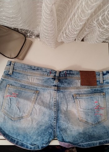 Philipp Plein Erkek Lacivert Baskılı Denim Pantolon - Görsel 2