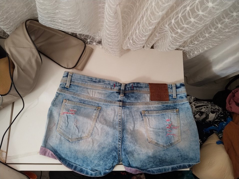 Philipp Plein Erkek Lacivert Baskılı Denim Pantolon - Görsel 2