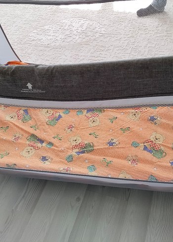 Gri Katlanabilir Oyun Parkı Yatak - Görsel 3