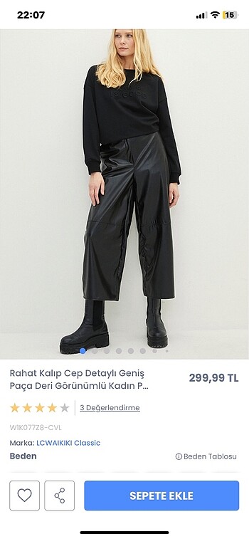 Büyük beden pantolon