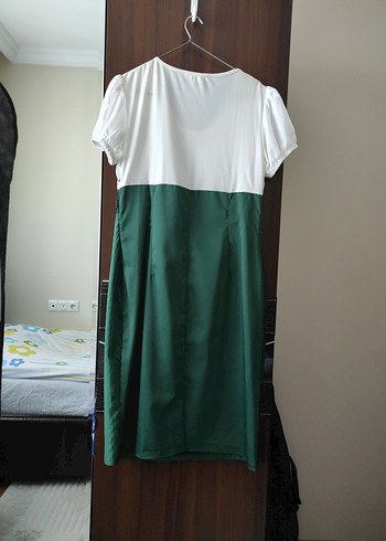 Yeşil Kuşaklı Midi Kadın abiye 38 beden - Görsel 7