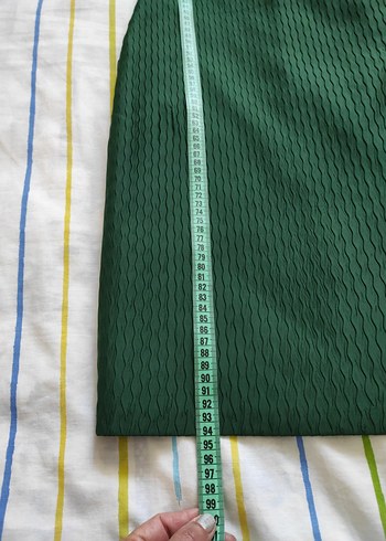 Yeşil Kuşaklı Midi Kadın abiye 38 beden - Görsel 8