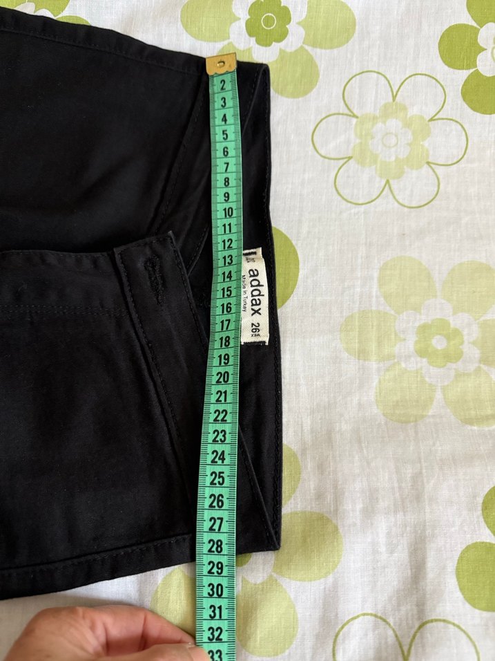 Siyah Elastik Kadın Dar Kesim Pantolon Addax marka 26 beden. - Görsel 3