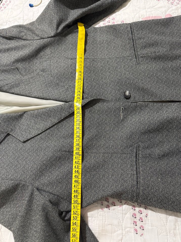 Gri Kadın üçlü Uzun Ceketli Takım - Görsel 4