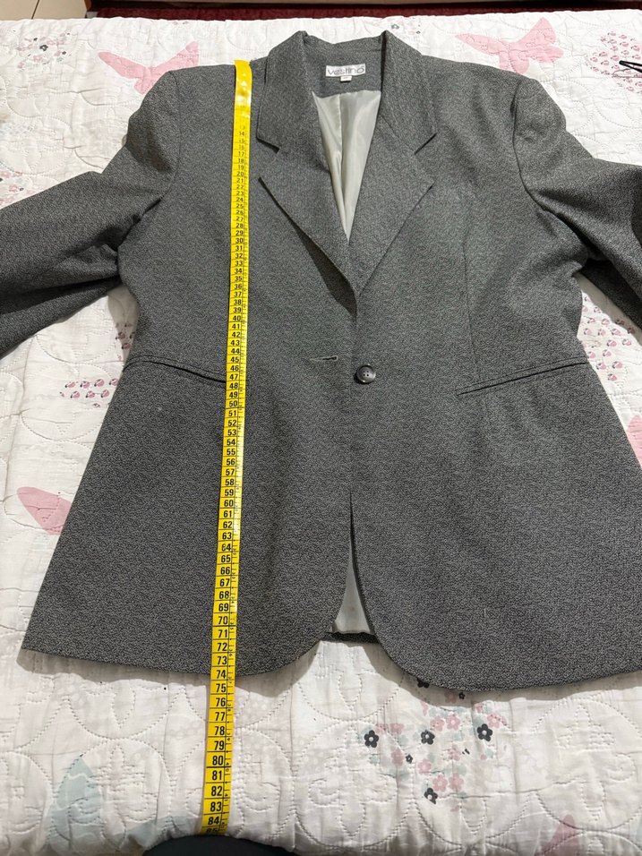 Gri Kadın üçlü Uzun Ceketli Takım - Görsel 5