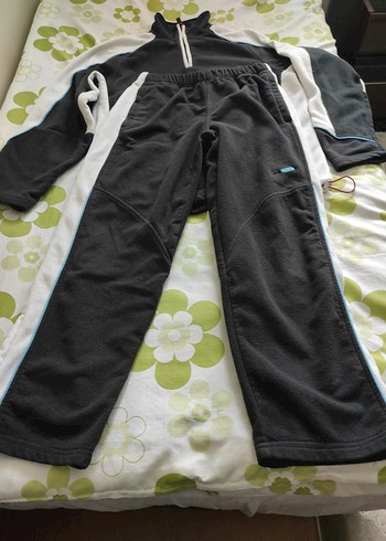 Erkek Fermuarlı  Polar Sweatshirt ve alt ikili takım . - Görsel 8