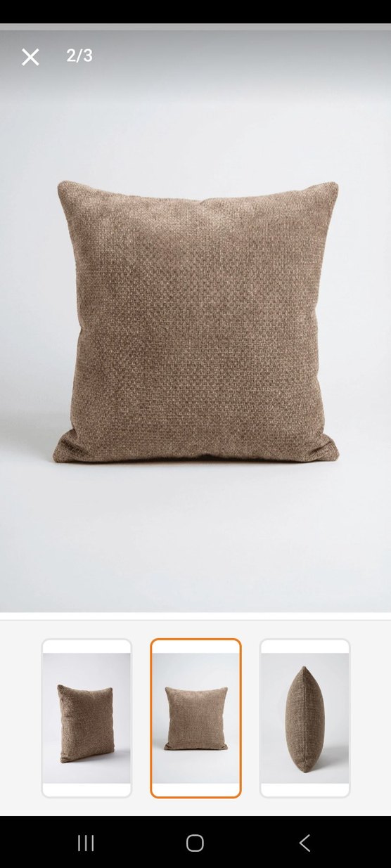 Bej Düz Modern Kırlent - Görsel 2