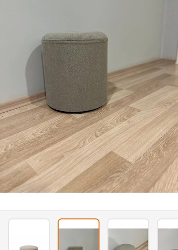 Bej Gri puf - Görsel 2