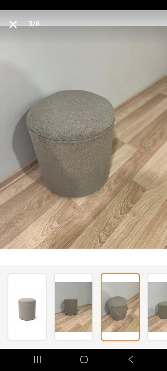 Bej Gri puf - Görsel 3