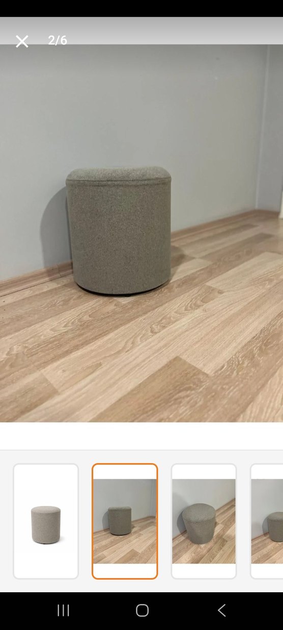 Bej Gri puf - Görsel 2