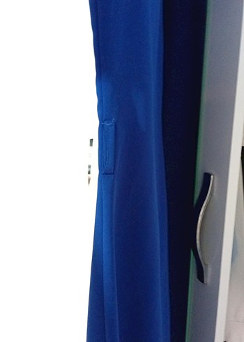 Mavi Dantelli Uzun Kollu Tesettür Tunik - Görsel 5