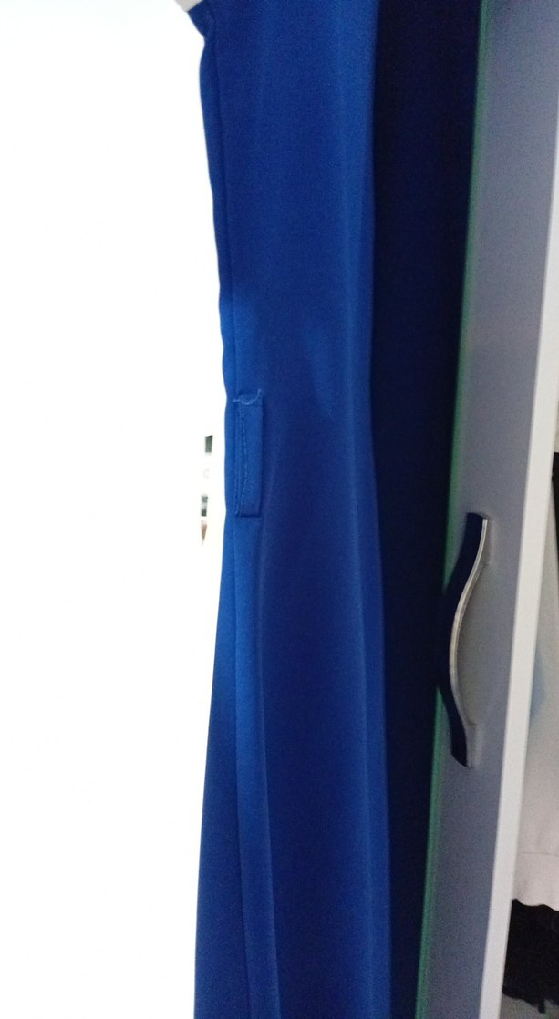 Mavi Dantelli Uzun Kollu Tesettür Tunik - Görsel 5