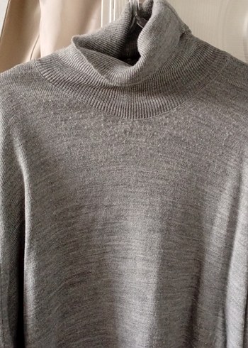 Gri Boğazlı Kadın Kazak - Görsel 5