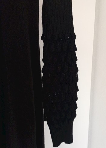 Renkli Düğmeli Uzun Kollu Triko Elbise - Görsel 3