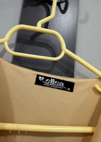 Bej Mini Kadın Elbise Uzun Kollu - Görsel 3