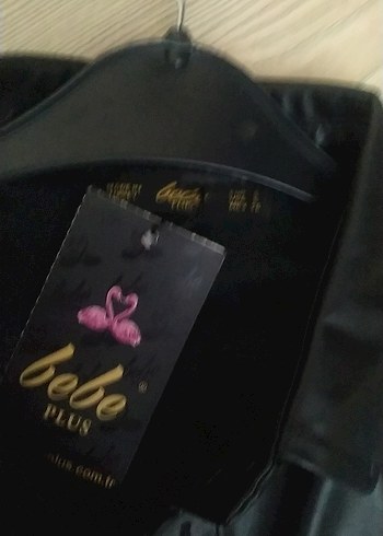 Düğmeli Siyah Deri Kadın Ceket - Görsel 6