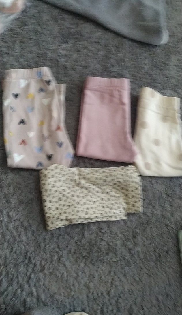 Kız Çocuk Gri Basic Pamuklu Tayt - Görsel 2