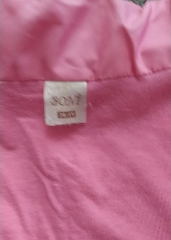 Kız Çocuk Pembe Baskılı Fermuarlı Yelek - Görsel 3